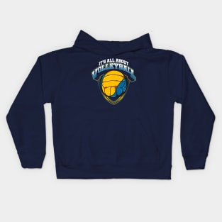 Its All About Volleyball Player Coach Team Tournament Kids Hoodie